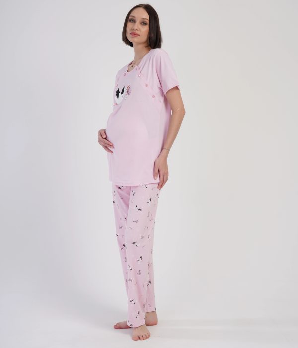 Pižama Congrats Mom ♥ Pink, S dyd. - Image 3