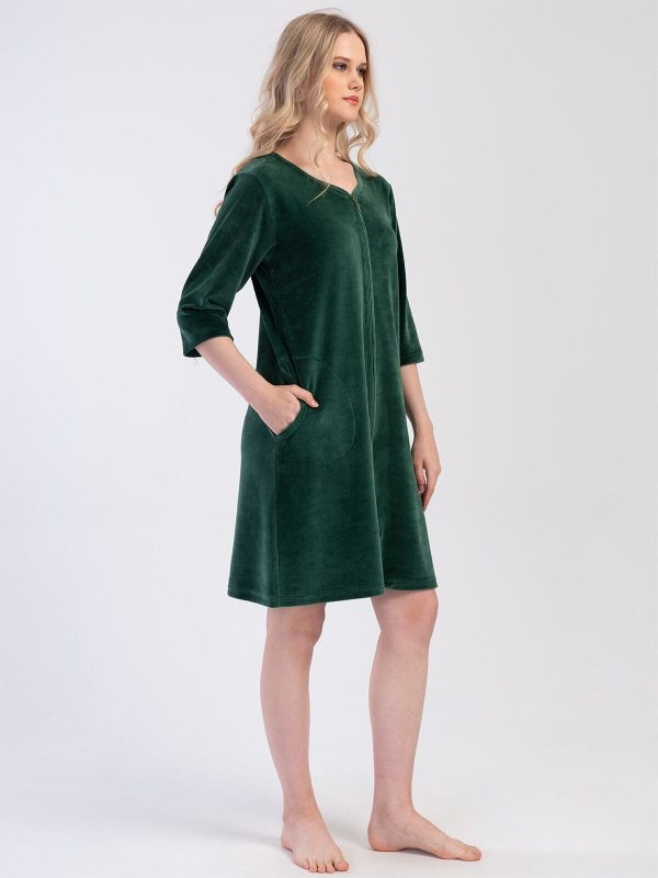 Chalatas Green Velour ♥ - Image 2