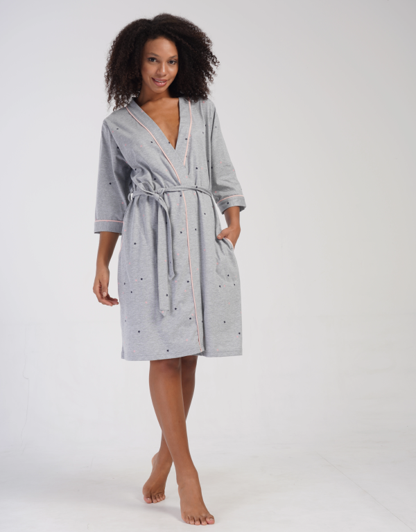 Chalatas Starry ♥ Plus Size, 1XL dyd. - Image 3