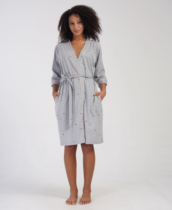 Chalatas Starry ♥ Plus Size, 1XL dyd. - Image 4