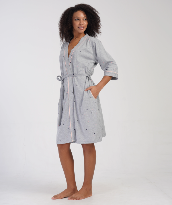 Chalatas Starry ♥ Plus Size, 1XL dyd. - Image 5