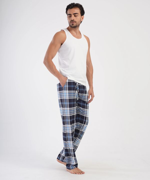 Vyriškos kelnės miegui Blue ♂ Plus Size, 4XL dyd. - Image 4