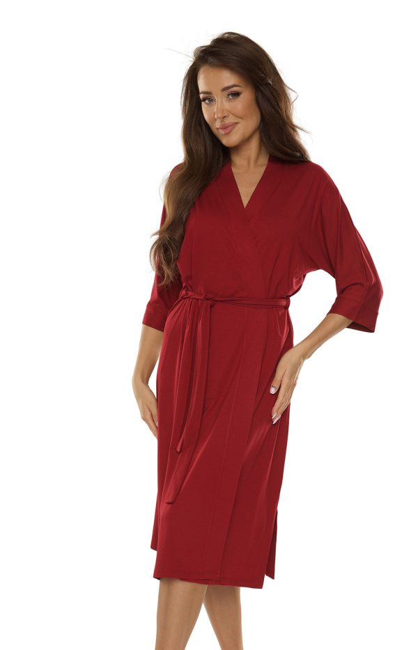 Chalatas Visa Long ♥ Bordo, XL dyd. - Image 3