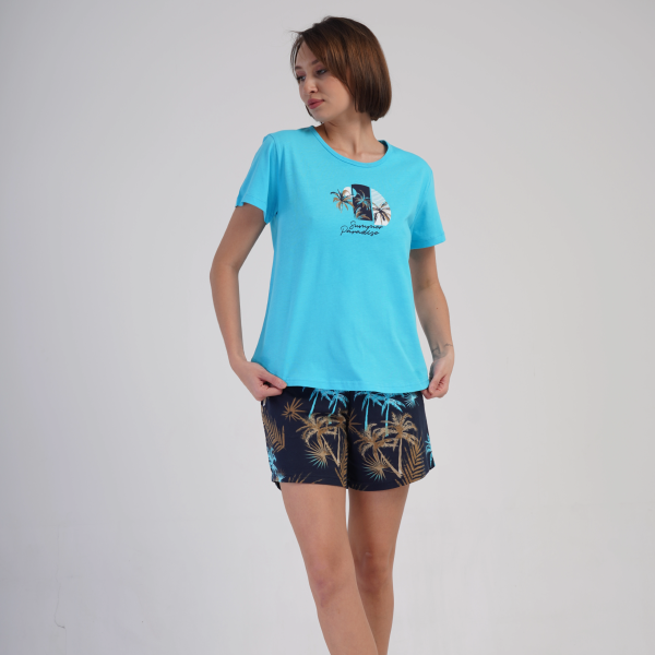 Pižama Blue Palms ♥ Plus Size, 3XL dyd. - Image 4