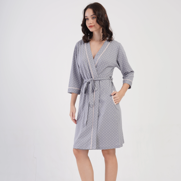 Chalatas Dots ♥ Plus Size, 1XL dyd. - Image 3