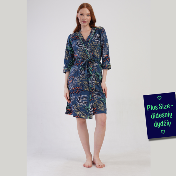 Chalatas Mirta ♥ Plus Size, 3XL dyd.