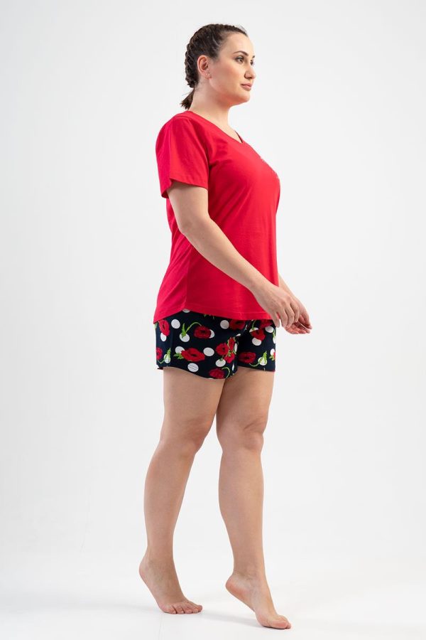 Pižama Aguona Red ♥ Plus Size - Image 3
