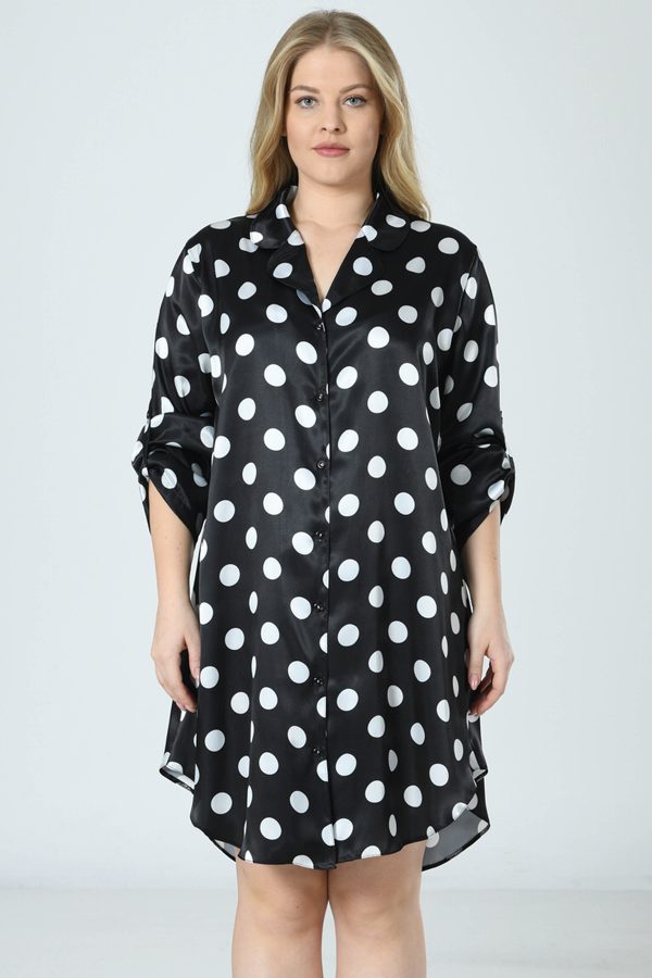 Naktinukai Dots Sateen ♥ Plus Size - Image 3