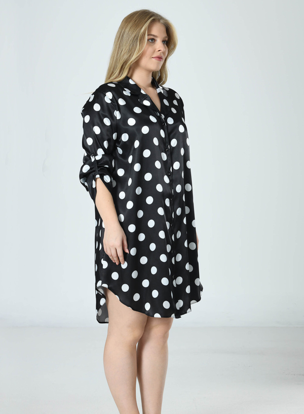 Naktinukai Dots Sateen ♥ Plus Size - Image 4