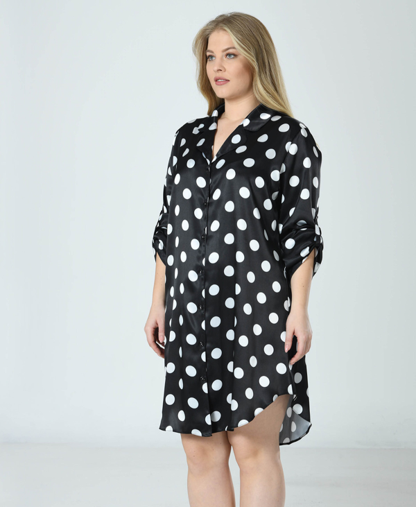 Naktinukai Dots Sateen ♥ Plus Size - Image 5