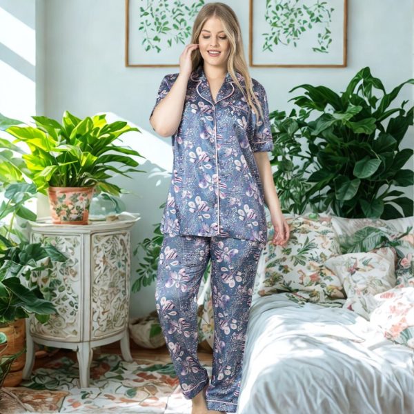 Pižama Night Flowers ♥ Plus Size