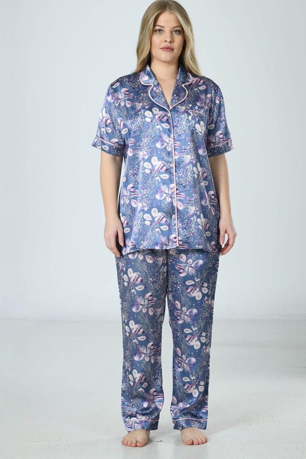 Pižama Night Flowers ♥ Plus Size - Image 3