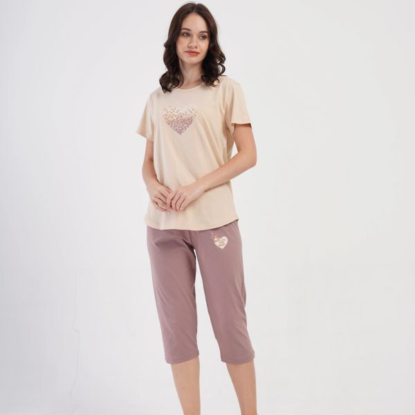 Pižama Beige Love ♥ - Image 2