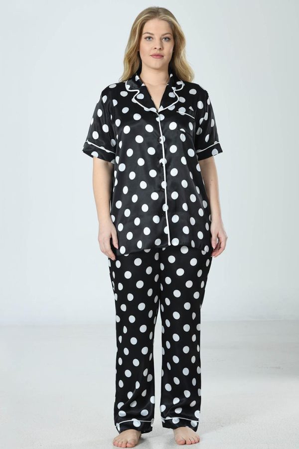Pižama Dots Sateen ♥ Plus Size, 1XL dyd. - Image 3