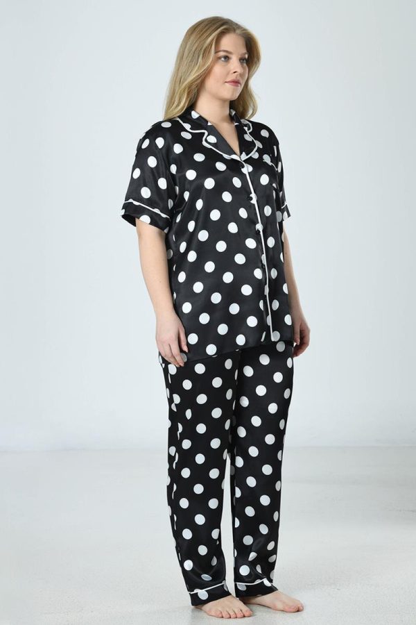 Pižama Dots Sateen ♥ Plus Size, 1XL dyd. - Image 4